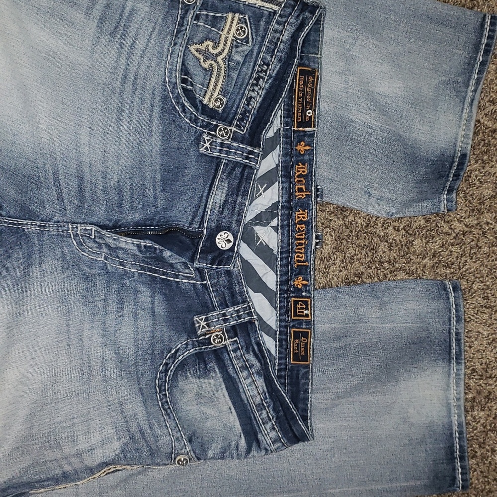 Mens Rock revival jeans